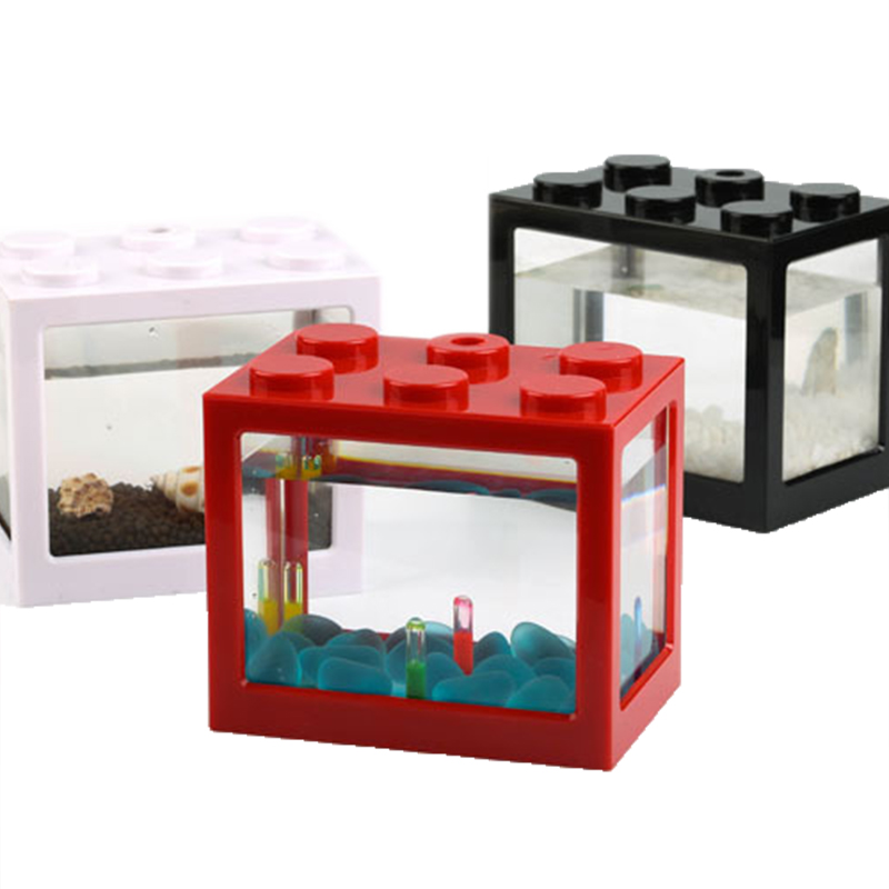 7 Color Mini Aquarium Betta Fi - Betta Fish Tank 评论和价格
