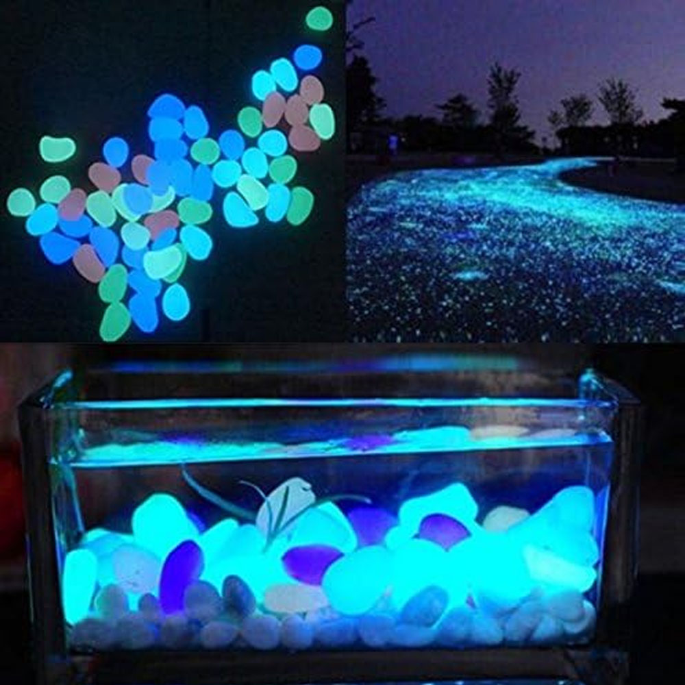 Fish Tank Rocks Glow Blue Pebb - Fish Tank Gravel 评论和价格