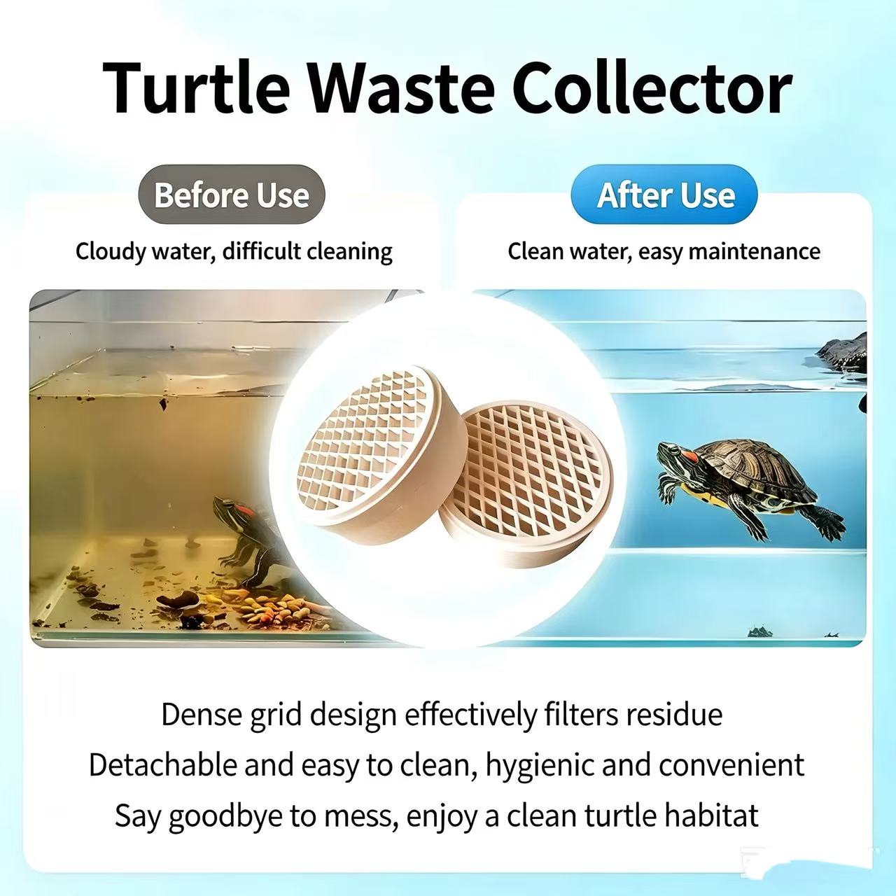 Turtle Feces Collector Detacha - Aquarium Fish Keeping 评论和价格