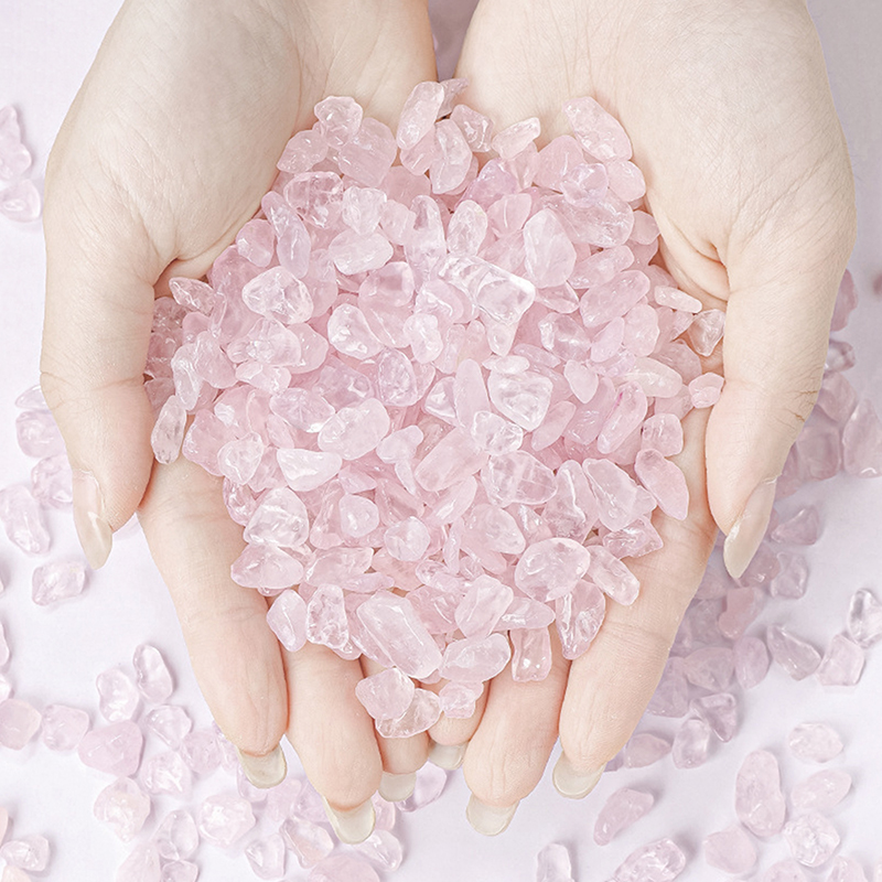 500g/bag Natural Stones Rose Q - Aquarium Decor 评论和价格
