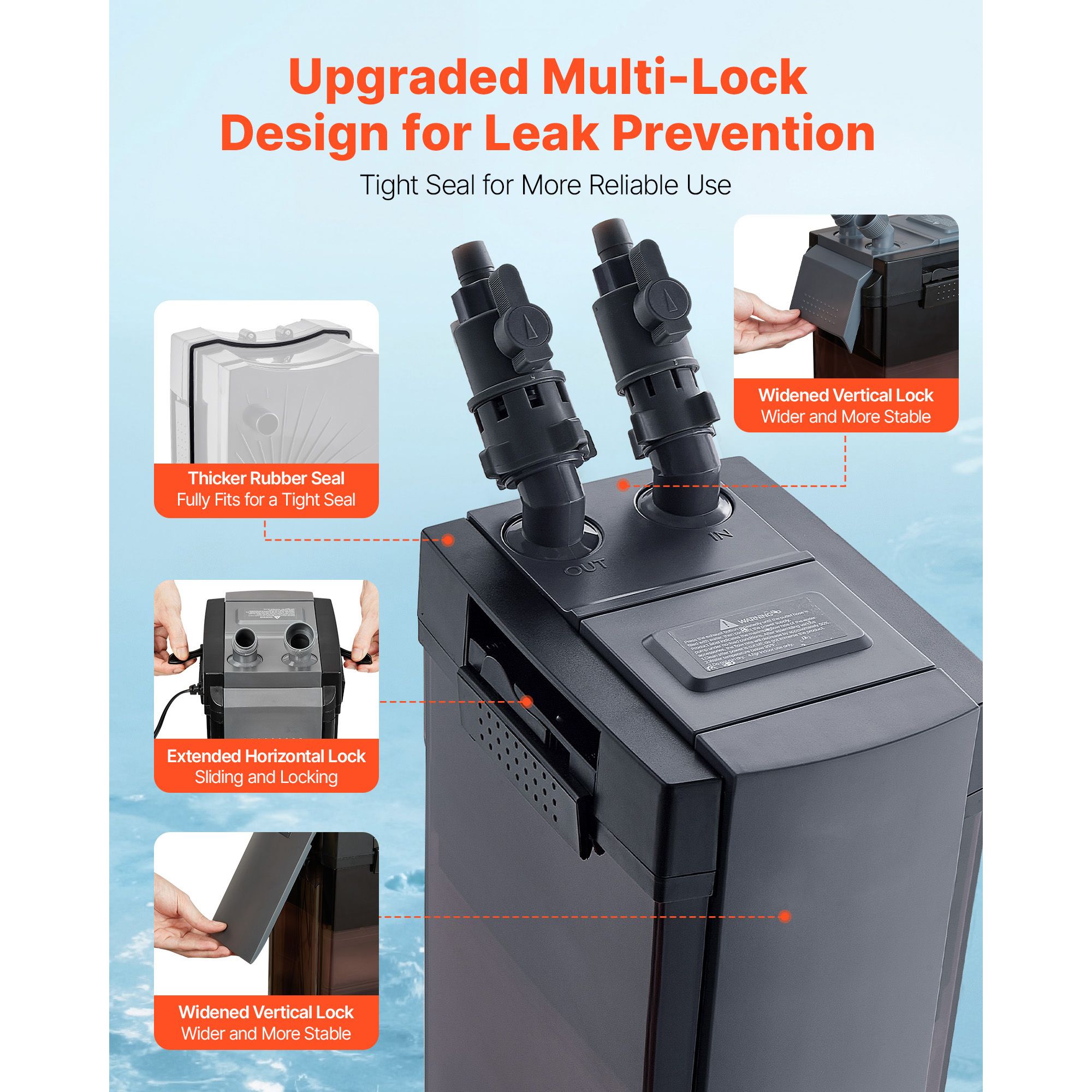 396GPH Canister Filter, 4-Stag - Aquarium Pump 评论和价格