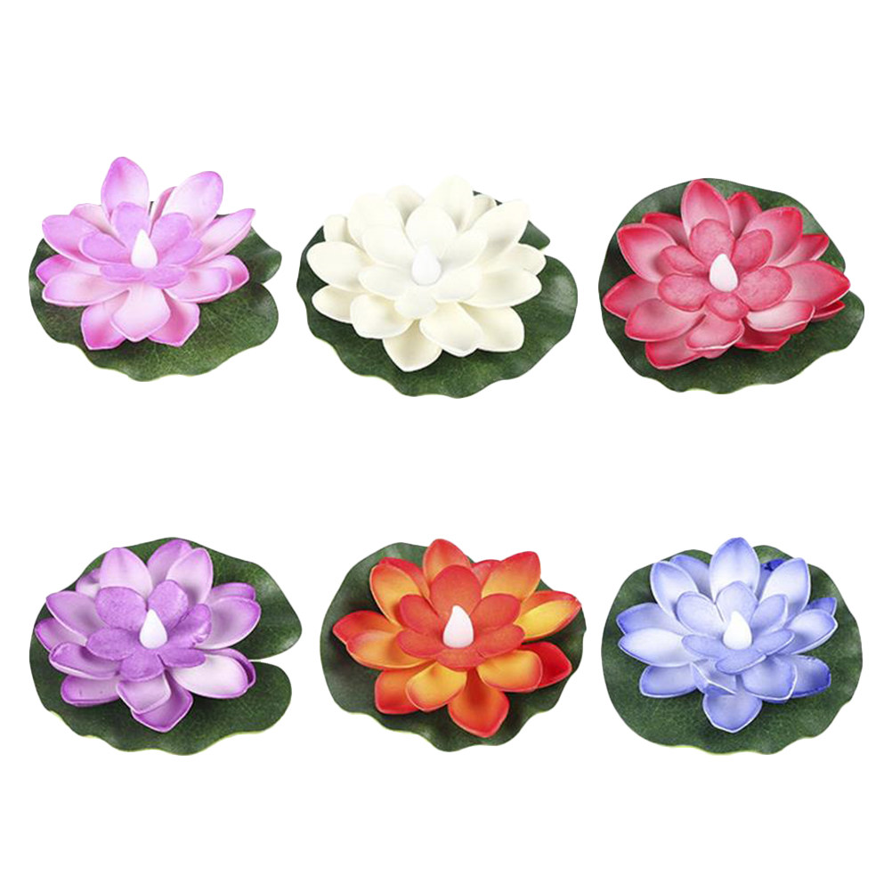 6Pcs Realistic Simulation Lotu - Aquarium Decor 评论和价格