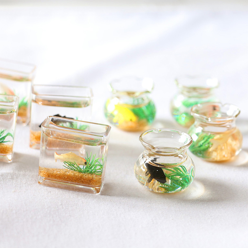 Home Ornament Doll House Decor - Fish Aquarium Home 评论和价格