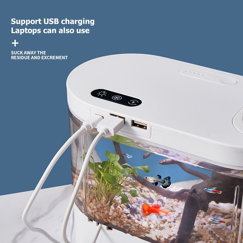 Creative Mini Desktop Fish Tan - Betta Fish Tank 评论和价格